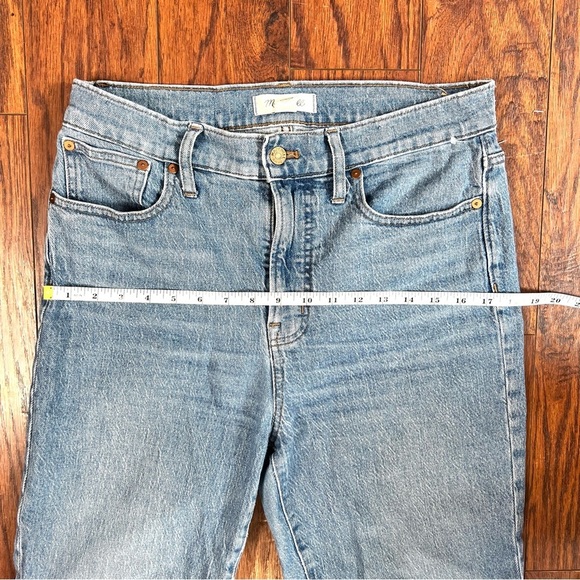 Madewell High Rise Light Wash The Perfect Vintage Jean Frayed Hem Size 29 Tall - Picture 8 of 15